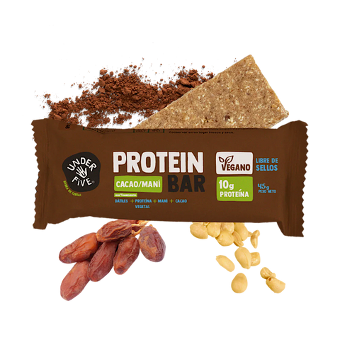 Caja Protein Bar Cacao Maní 5 Barritas