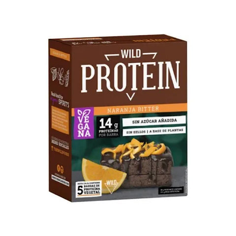 Wild Protein Bar Vegana Chocolate Naranja pack 5un - Wild Foods