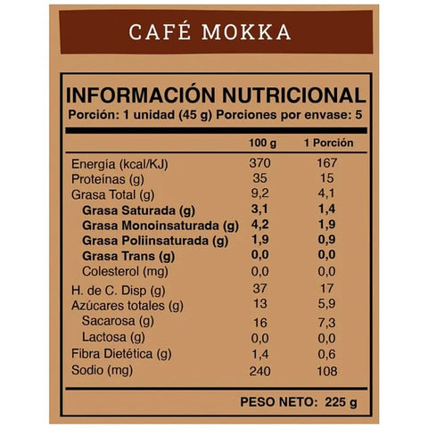 Barra de Proteina Café Mokka