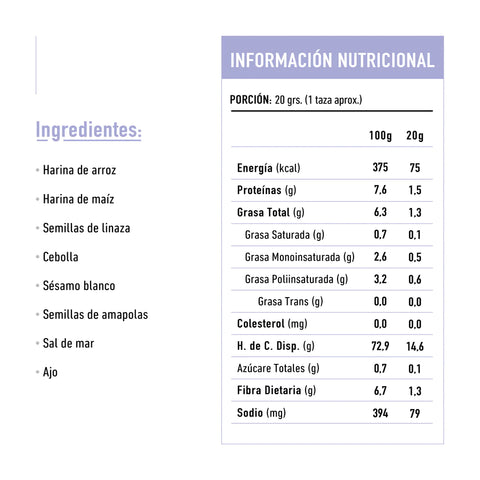 Tika Vegan Rice Crackers Amapola y Sesamo