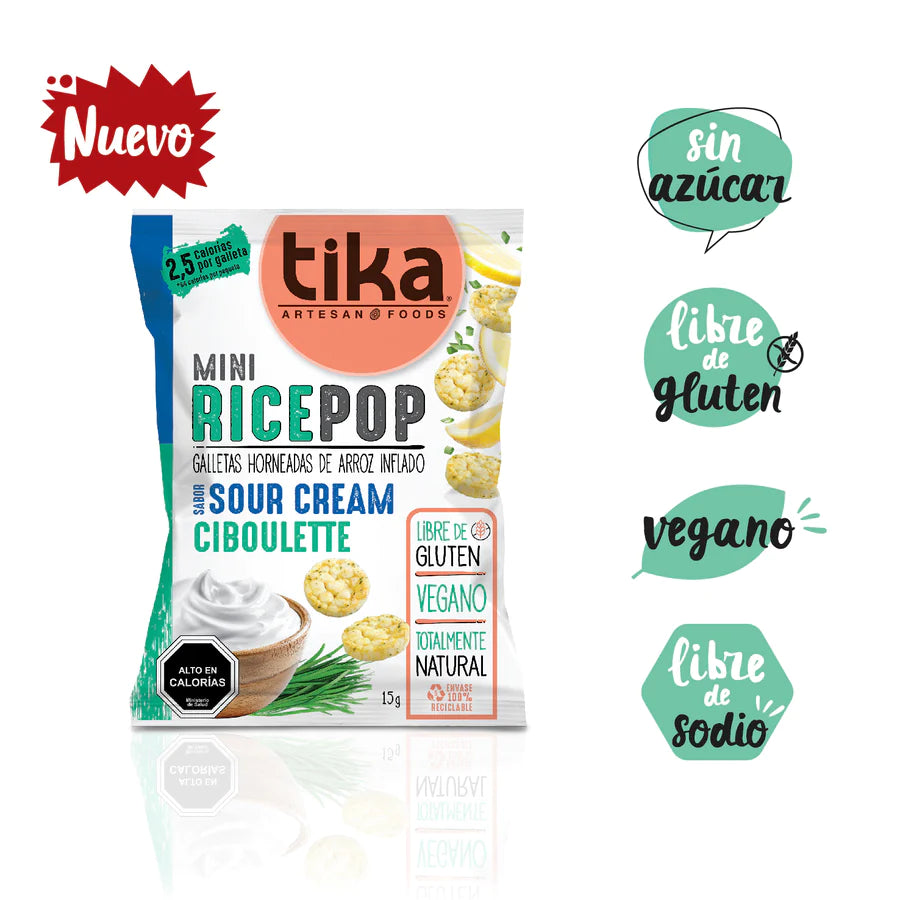 Tika Mini Rice Pop Sour Cream Ciboulette