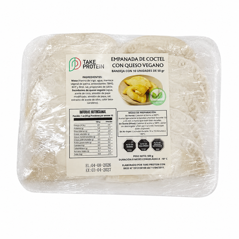 Empanadas de Coctel con Queso Vegano