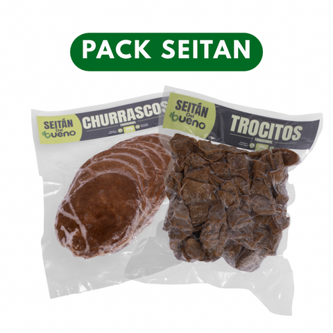 Pack 1Kilo Seitán (Churrasco + Trocitos) Tradicional