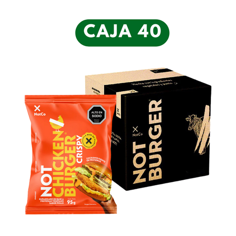 Caja Not Chicken Burger Crispy 40unid.