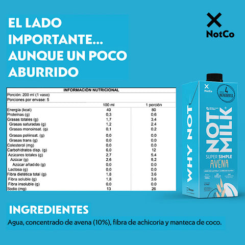 Not Milk Simple Avena 1L