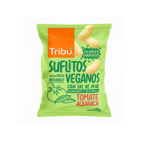 Suflitos Veganos Tomate Albahaca 40gr