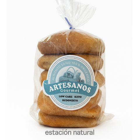 Pan Low Carb Keto Redondito 5unid