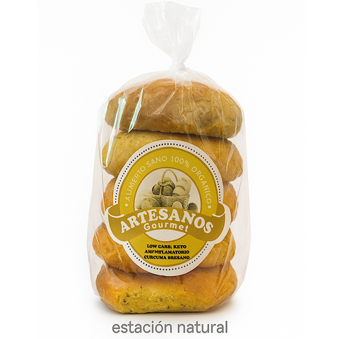 Pan Keto Antiflamatorio Curcuma 5unid