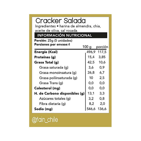 Cracker Salada 150gr.