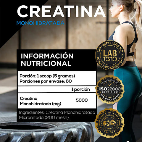 Creatina Monohidratada Micronizada 300gr