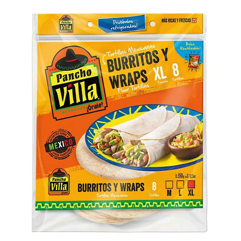 Tortillas para Burritos y Wraps XL 8 Unidades