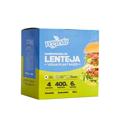 Hamburguesa de Lentejas 4 unid