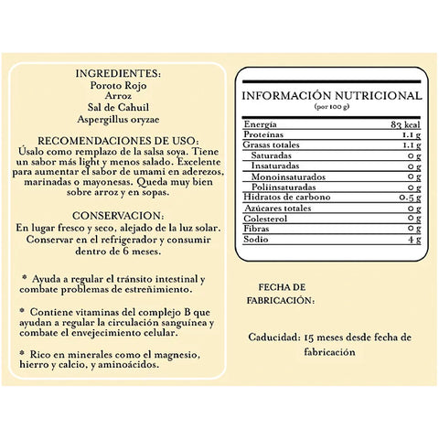 Tamari de Poroto Rojo 200gr