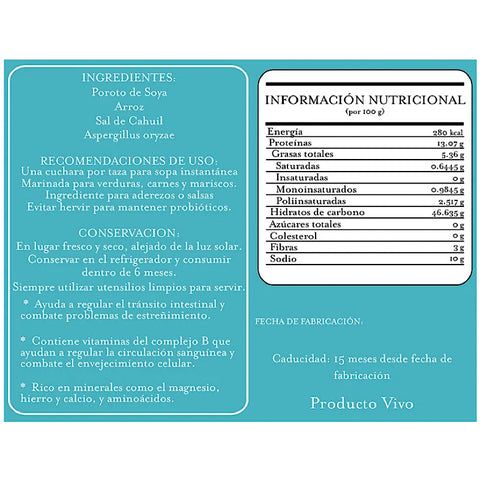 Miso Artesanal de Soya 200gr