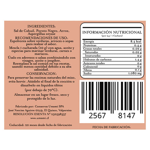 Sal de Koji poroto negro 80 gr