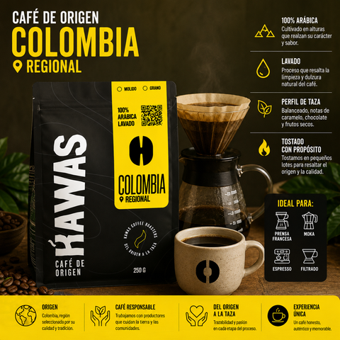 Cafe Molido Colombia Kawas 250gr