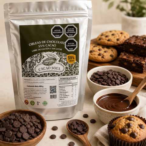 Obleas de Chocolate 55% Cacao 400gr