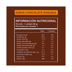 Mini Barra de Proteína Chocolate Naranja -  Wild Foods | ESTACION NATURAL