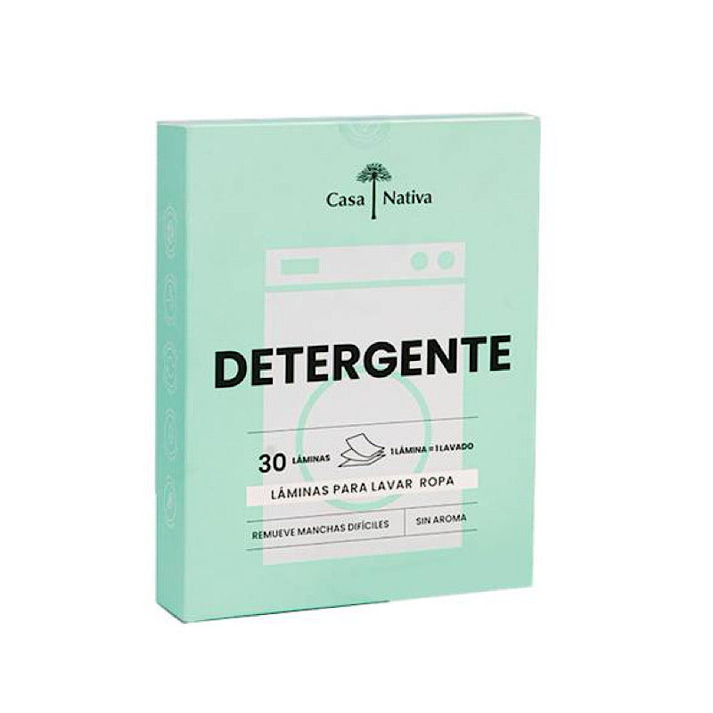 Detergente en Laminas sin Aroma 30uni - Casa Nativa