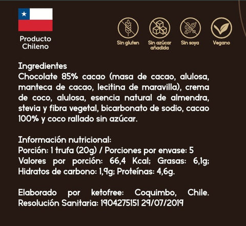 Trufas Keto Veganas