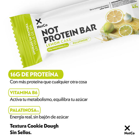 Barra de Proteína NotProtein Bar Lemon Cake 5un 45g