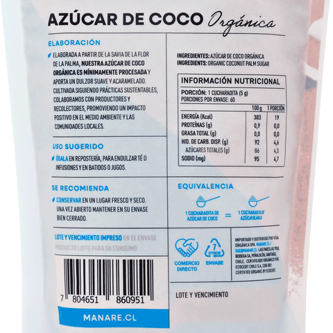 Azúcar de coco orgánica 300g