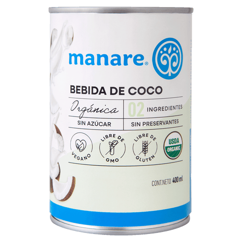 Leche de coco orgánica 400 ml