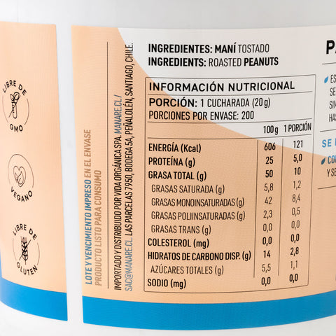 Mantequilla de Maní 4 kg