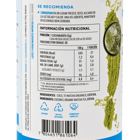 Té Matcha Latte 150g