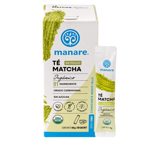 Té matcha sachet orgánico 20un