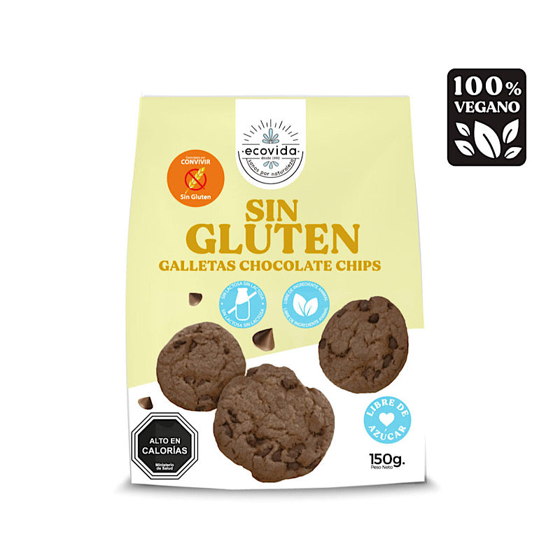 Caja de Galletas Chocolate Chips Sin Gluten - Eco vida