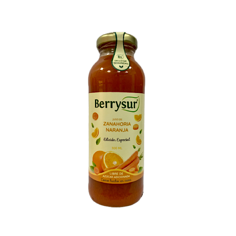 Jugo de Zanahoria Naranja 300ml - Berrysur