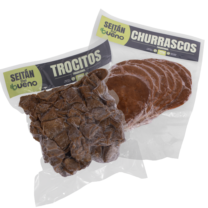 Pack Seitán Churrasco + Trocitos