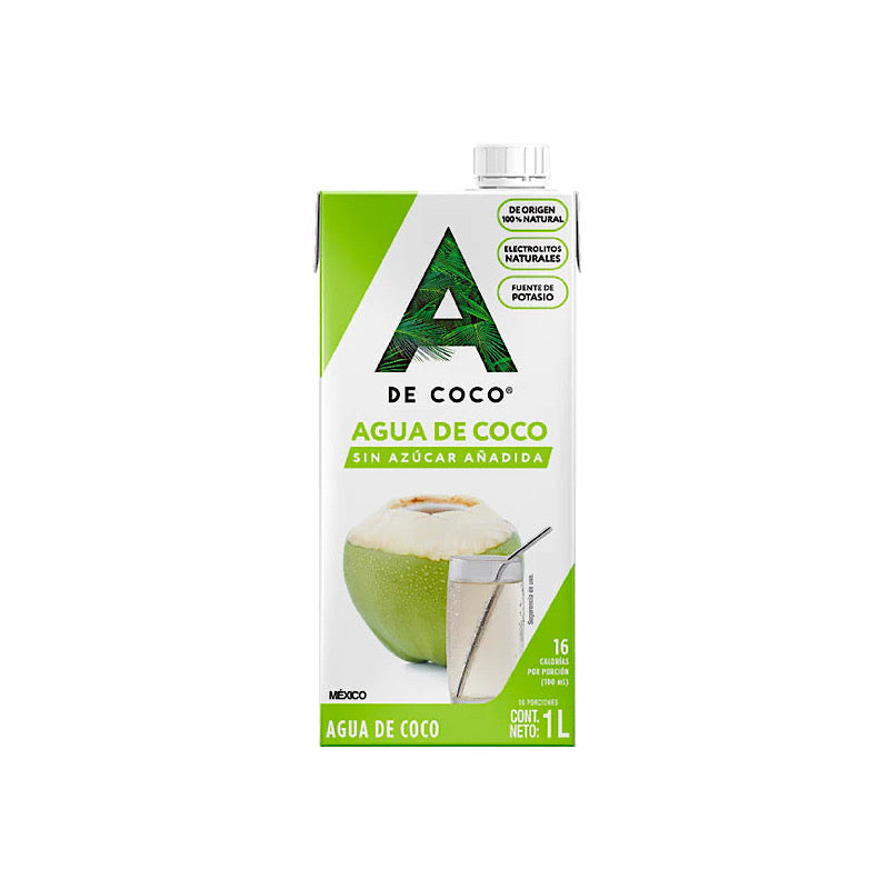Agua de Coco sin Azúcar Añadida - A de Coco