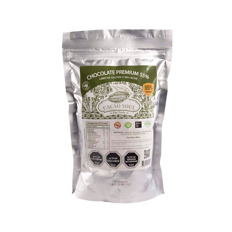 Cobertura de Chocolate 55% Cacao - Cacao Soul