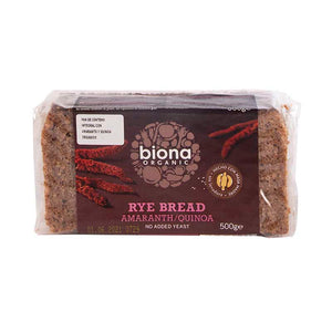 Pan de Centeno Integral con Amaranto y Quinoa Orgánico - Biona | ESTACION NATURAL