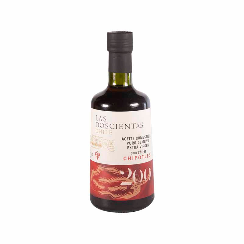Aceite de Oliva Extra Virgen con Chipotles - Las Doscientas