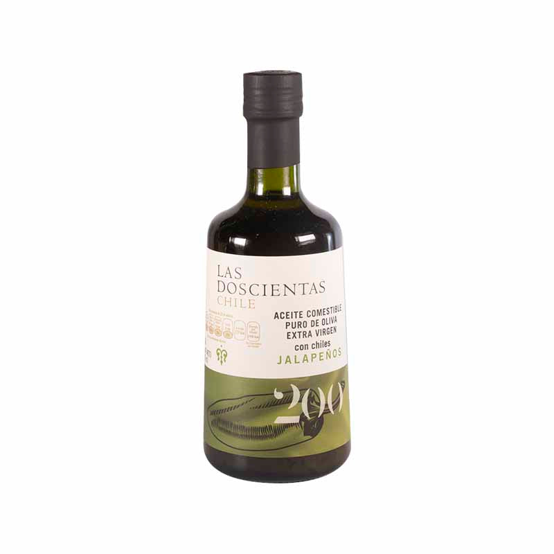 Aceite de Oliva Extra Virgen con Jalapeños - Las Doscientas