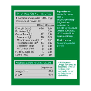 Omega-3 Vegano - WellPlus | ESTACION NATURAL