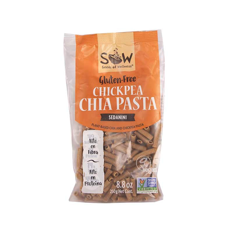 Pastas de Chía y Garbanzo Sedanini  - Sow