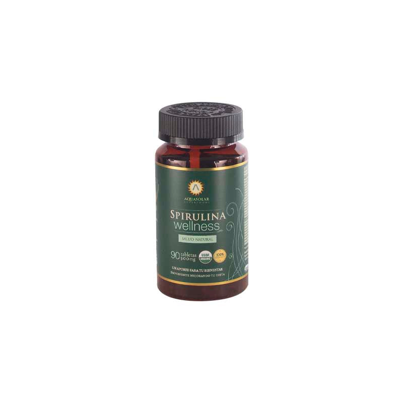 Spirulina 90 tabletas 100% Orgánicas - AquaSolar
