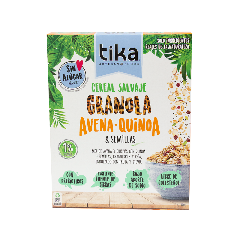 Tika Cereal Salvaje Avena - Quinoa
