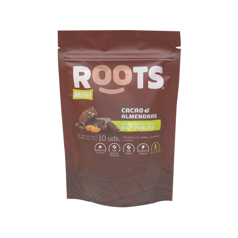 Mini Roots Cacao Almendras 10uni - Roots