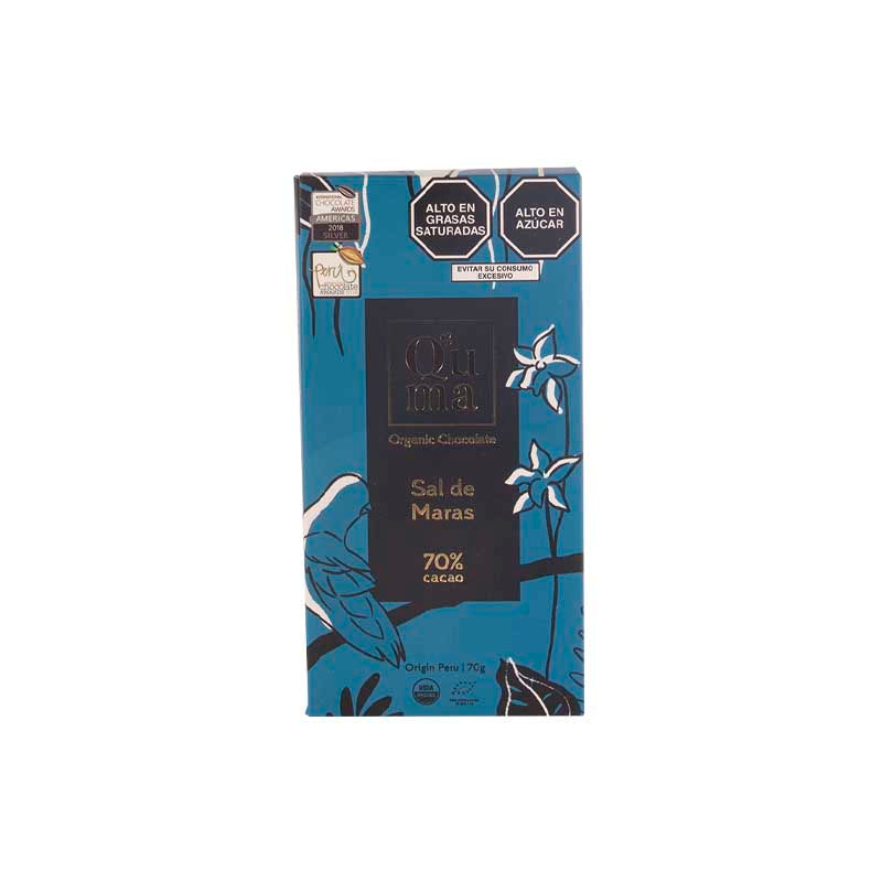 Barra de Chocolate  Sal de Maras 70% Cacao - Quma