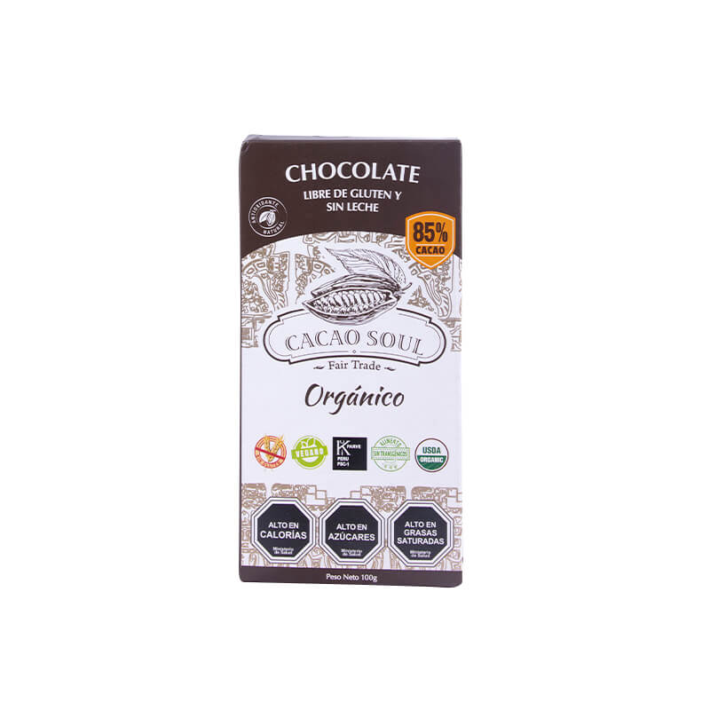 Barra de Chocolate 85% Cacao - Cacao Soul