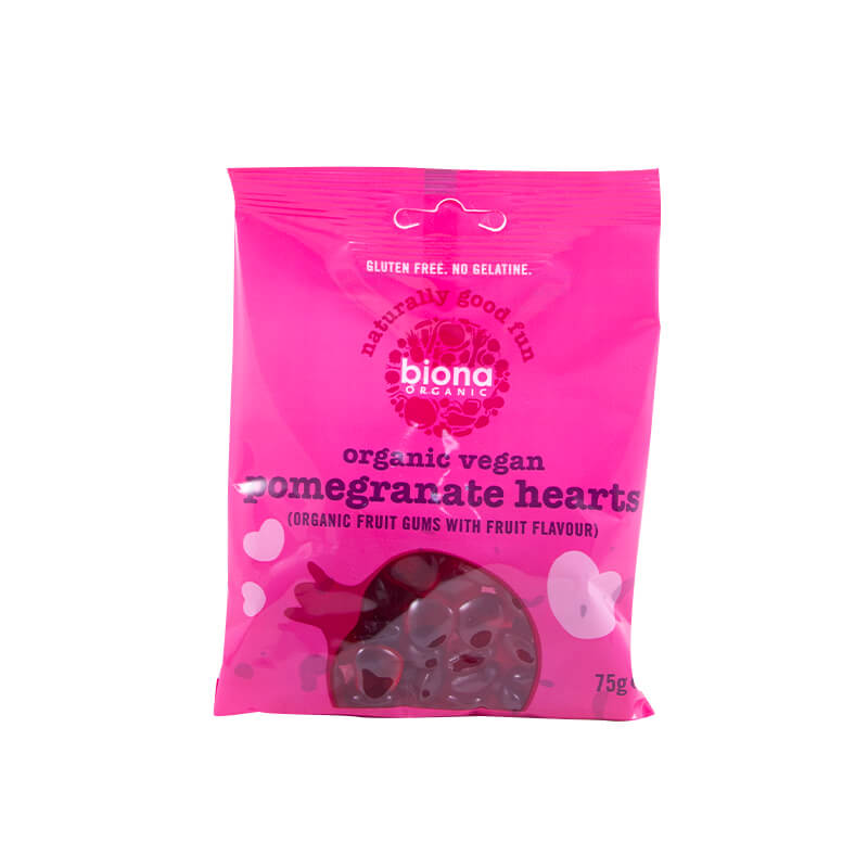 Gomitas Corazones de Granada Orgánicas - Biona