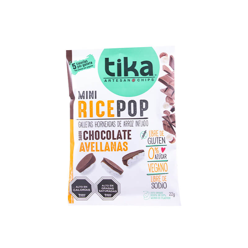 Tika Mini Rice Pop Chocolate Avellana