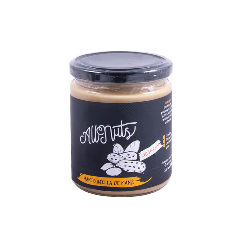 Mantequilla de Maní Tostado Crunchy 450grs - AllNuts