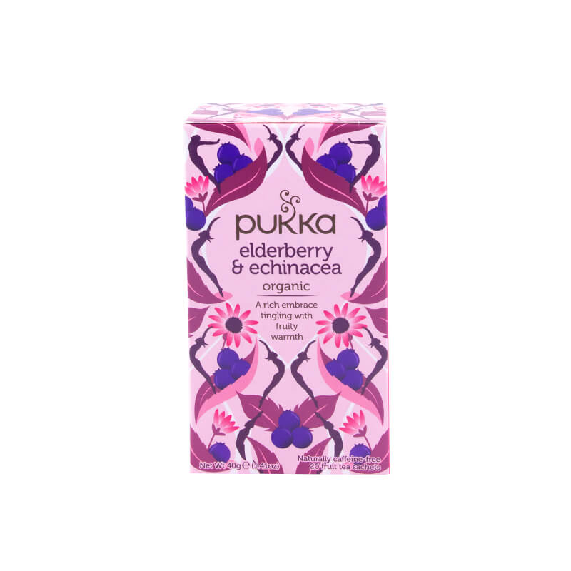 Infusión Orgánica Elderberry & Echinacea - Pukka