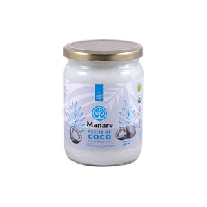 Aceite de Coco Orgánico sin Olor ni Sabor 500ml - Manare | ESTACION NATURAL